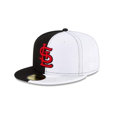 St. Louis Cardinals Gorra | New Era MLB Split Crown 59fifty Fitted Cap Mexico - Negros